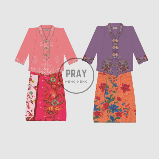 Peranakan Dress Set – Paper Heritage Offering | 娘惹衣裙套装 - 祭祖传统供品