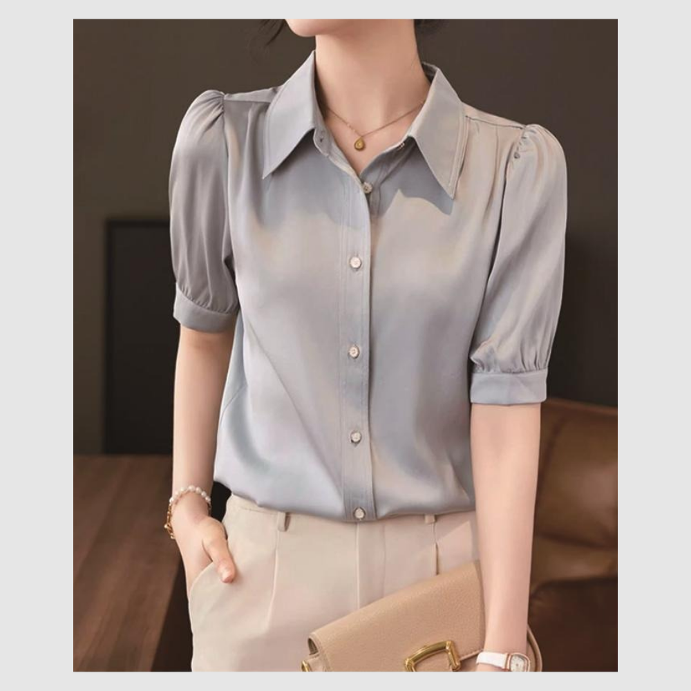 Ladies Blouse with Gold Details – Paper Fashion Offering | 女士烫金衬衫 - 祭祖华丽供品